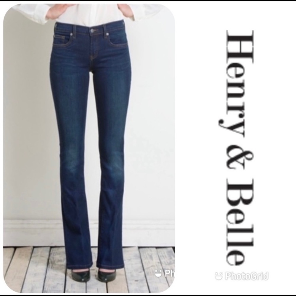 HENRY & BELLE Micro Flare Jeans Sz 29 $239 LIKE NEW!
